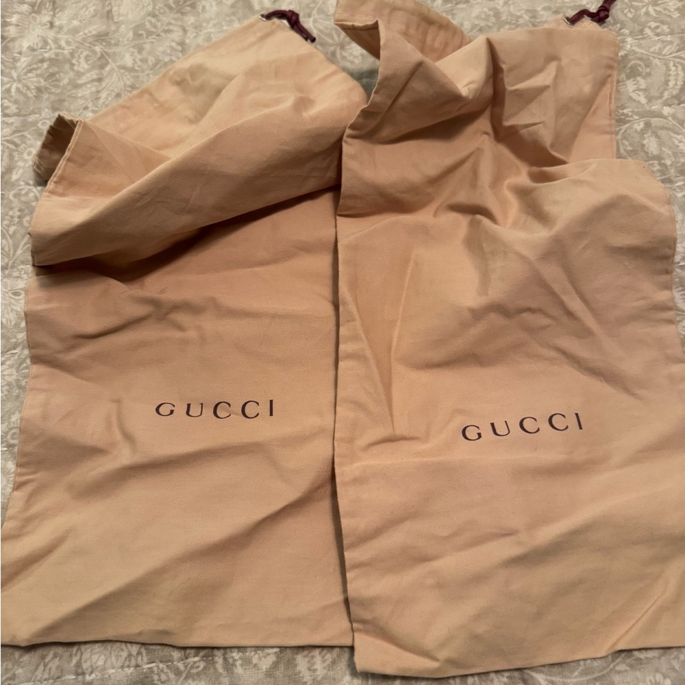 Gucci Beige Dust Bags Set